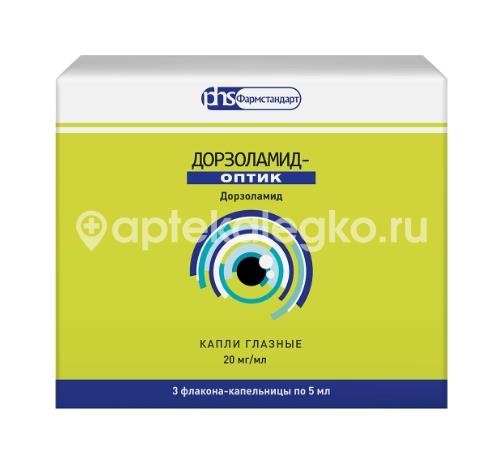 Изображение Дорзоламид-оптик 20мг./мл. 3шт. капли глазные для местного применения 5мл Дорзоламид-оптик 20мг./мл. 3шт. капли глазные для местного применения 5мл ЛЕККО ФФ ЗАО