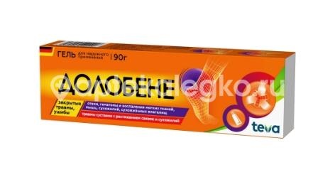 Долобене 1шт. гель для наружного применения 90г. туба Долобене 1шт. гель для наружного применения 90г. туба - 2