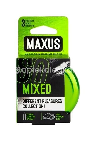 Изображение Maxus презервативы mixed 3шт. Maxus презервативы mixed 3шт. PharmLine s.r.o.