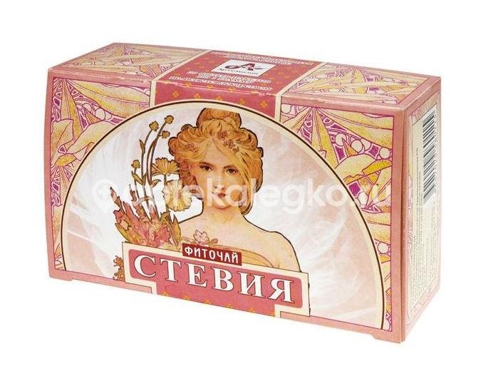 Стевия сила российских трав 20шт. фиточай 1г. со стевией пакет Стевия сила российских трав 20шт. фиточай 1г. со стевией пакет - 1