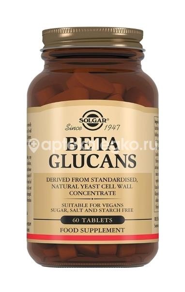 Солгар бета-глюканы 60шт. таблетки Солгар бета-глюканы 60шт. таблетки - 1