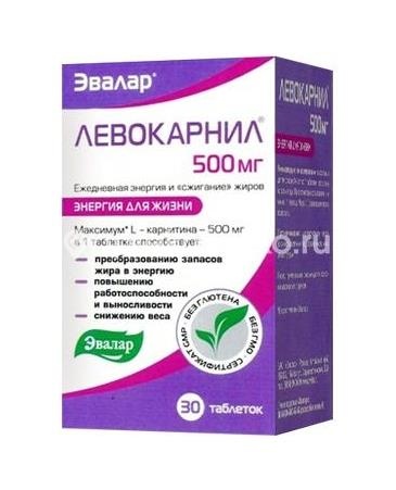 Левокарнил №30 таб. /эвалар/ Левокарнил №30 таб. /эвалар/ - 1