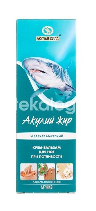 Акулий жир крем - бальзам для ног бархат амурский 75мл. Акулий жир крем - бальзам для ног бархат амурский 75мл. - 1