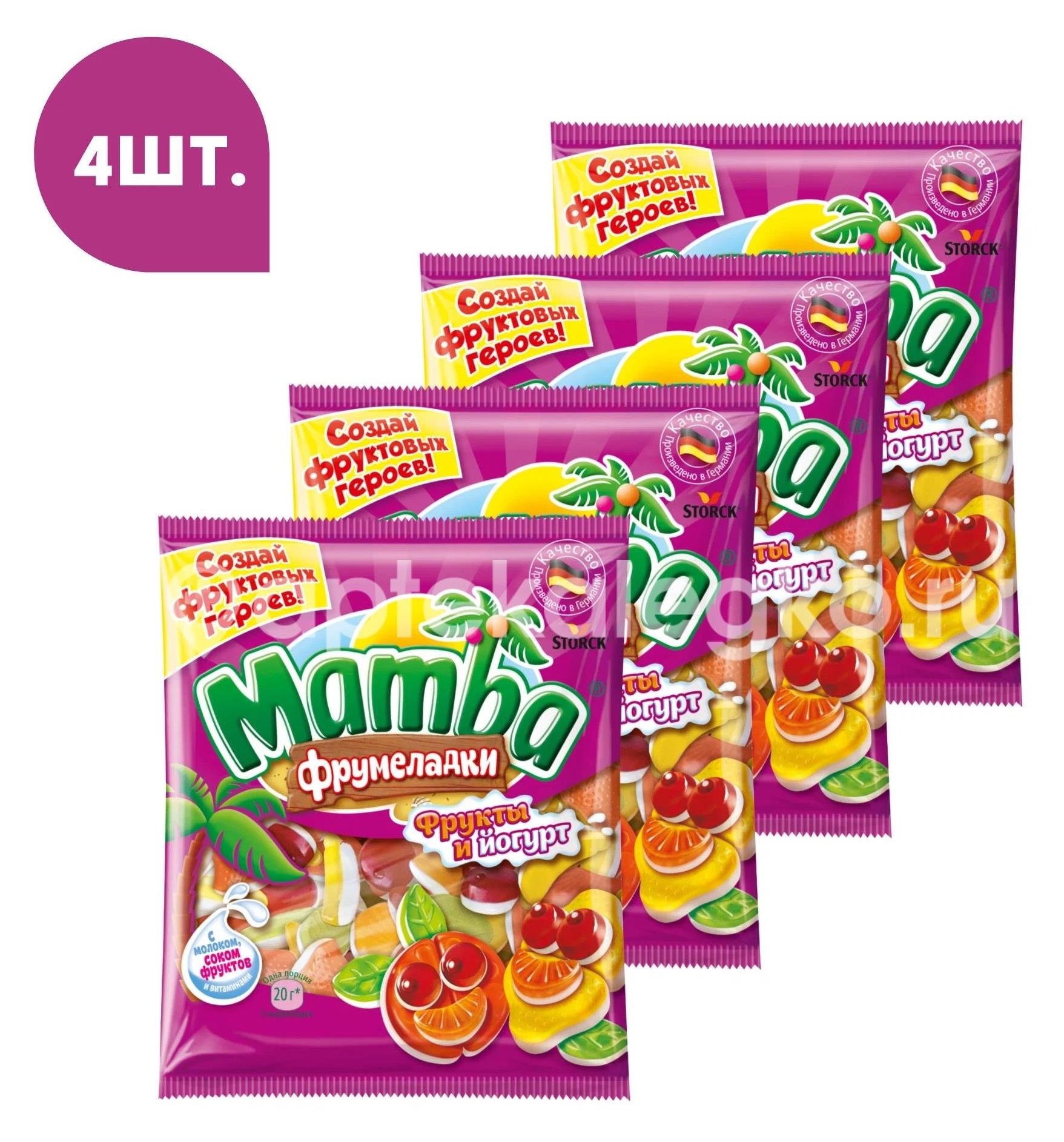 Мамба жев.мармелад фрумладки фрукты + йогурт 72г. Мамба жев.мармелад фрумладки фрукты + йогурт 72г. - 1