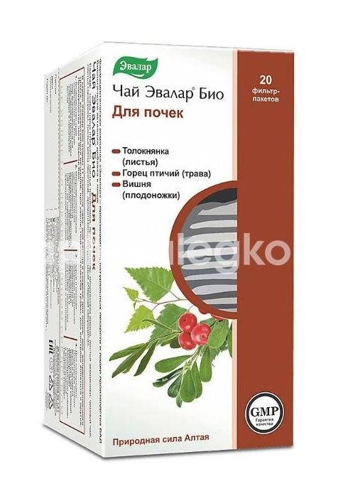Чай био для почек 1,5г 20шт фильтр-пакеты /эвалар/ Чай био для почек 1,5г 20шт фильтр-пакеты /эвалар/ - 2