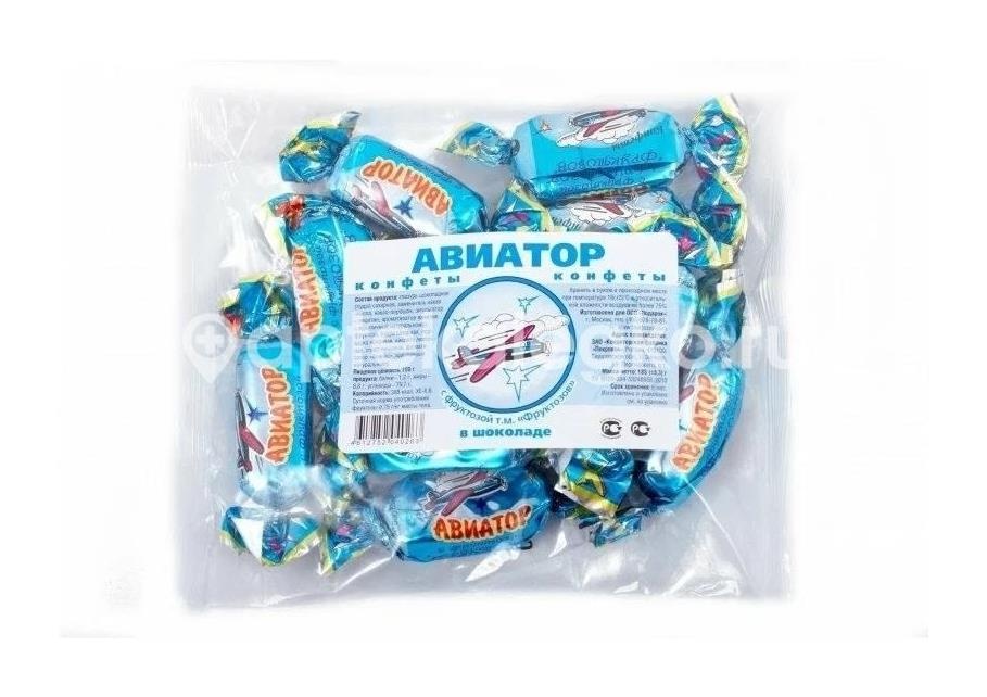 Изображение Фруктозов конфеты авиатор 185г. на фруктозе ФРУКТОЗОВ КОНФЕТЫ АВИАТОР 185Г. НА ФРУКТОЗЕ РОССИЯ