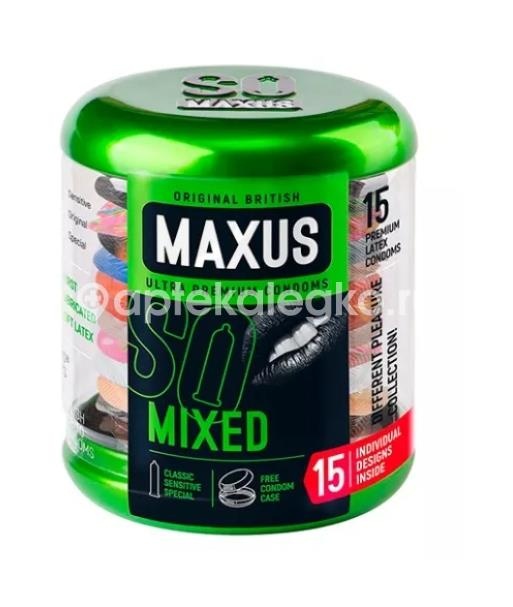 Изображение Maxus презервативы mixed 15шт. Maxus презервативы mixed 15шт. PharmLine s.r.o.