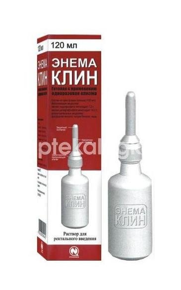 Изображение Энема клин раствор для ректального введения 120мл. флакон Энема Клин раствор для ректального введения 120мл. флакон НАБИКАСИМ ИНДАСТРИС ПВТ. ЛТД.
