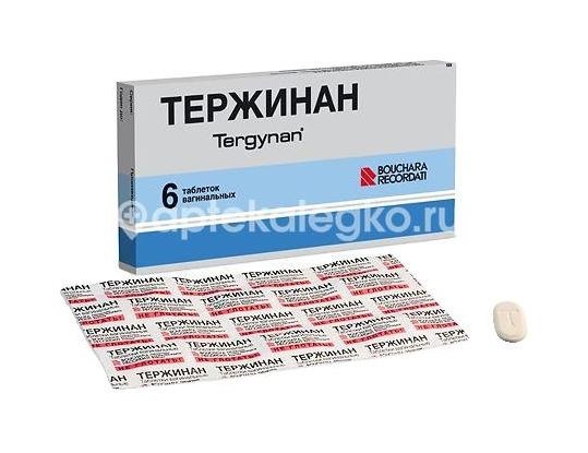 Тержинан 6шт. таблетки вагинальные Тержинан 6шт. таблетки вагинальные - 2