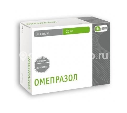 Омепразол obl 20мг. 30шт. капсулы Омепразол obl 20мг. 30шт. капсулы - 1
