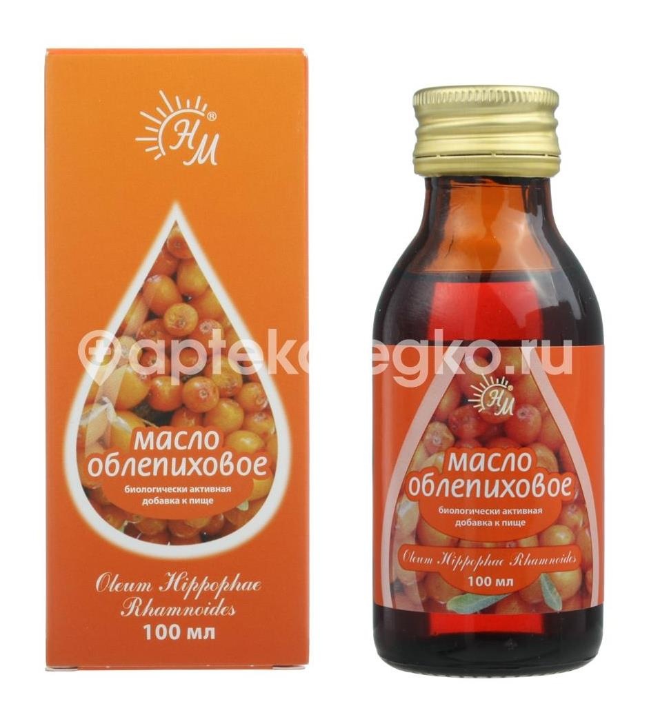 Масло облепиховое 100мл. пищевое Масло облепиховое 100мл. пищевое - 1