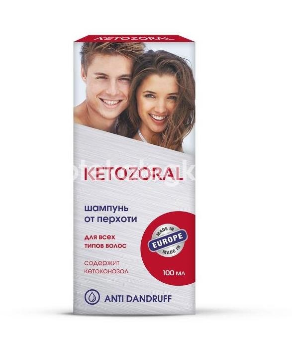 Кетозорал шампунь п/перхоти для всех типов волос 100мл. фл. Кетозорал шампунь п/перхоти для всех типов волос 100мл. фл. - 4