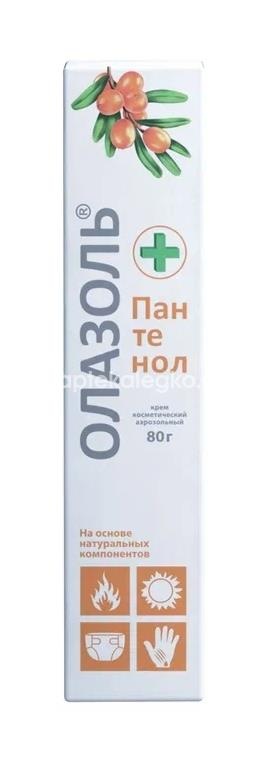 Олазоль+пантенол крем-аэрозоль 80г Олазоль+пантенол крем-аэрозоль 80г - 2