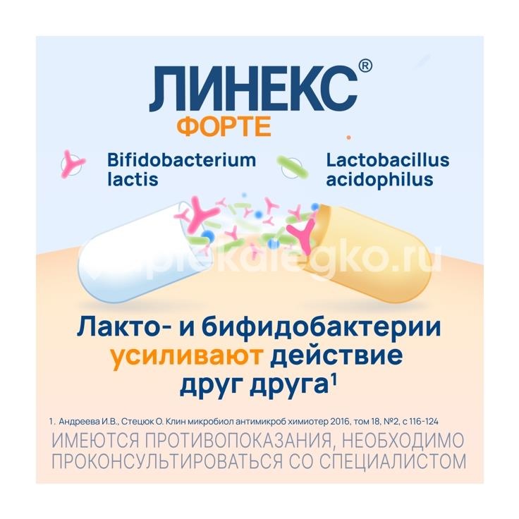 Линекс форте 28шт. капсулы Линекс форте 28шт. капсулы - 8