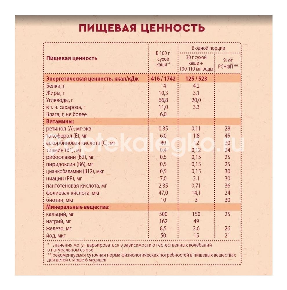 Винни каша молочная 3 злака с манго и бананом 200г Винни каша молочная 3 злака с манго и бананом 200г - 3