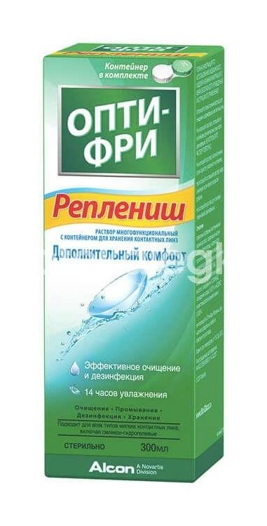 Опти фри р - р для линз реплениш 300мл. Опти фри р - р для линз реплениш 300мл. - 1
