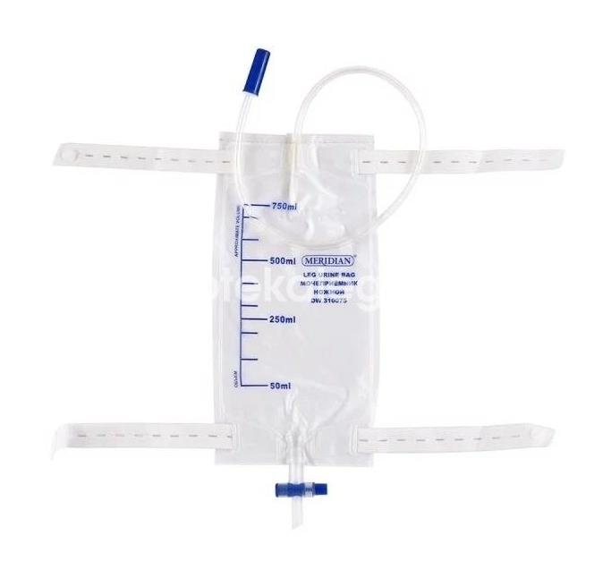 Мочеприемник ножной 750мл трубка 50см №10 Мочеприемник ножной 750мл трубка 50см №10 - 1