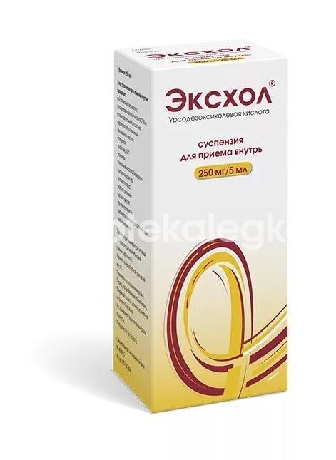 Эксхол 250 мг/5 мл 250 мл сусп. для пр. внутрь Эксхол 250 мг/5 мл 250 мл сусп. для пр. внутрь - 1
