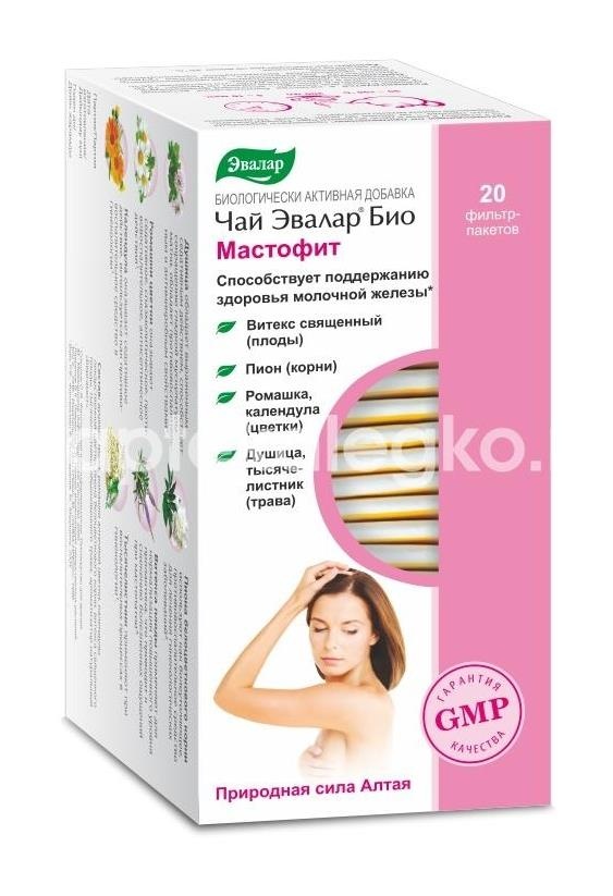Чай био мастофит 1,5г 20шт фильтр-пакеты /эвалар/ Чай био мастофит 1,5г 20шт фильтр-пакеты /эвалар/ - 1