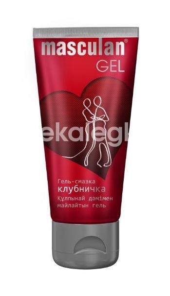 Маскулан лубрикант - гель интим. клубничка 50мл. Маскулан лубрикант - гель интим. клубничка 50мл. - 1