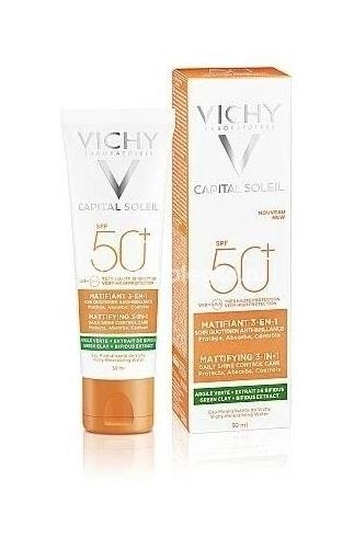 Виши capital soleil уход матирующий для жирной проблемной кожи 3 - в - 1 spf50 + 50мл Виши capital soleil уход матирующий для жирной проблемной кожи 3 - в - 1 spf50 + 50мл - 1