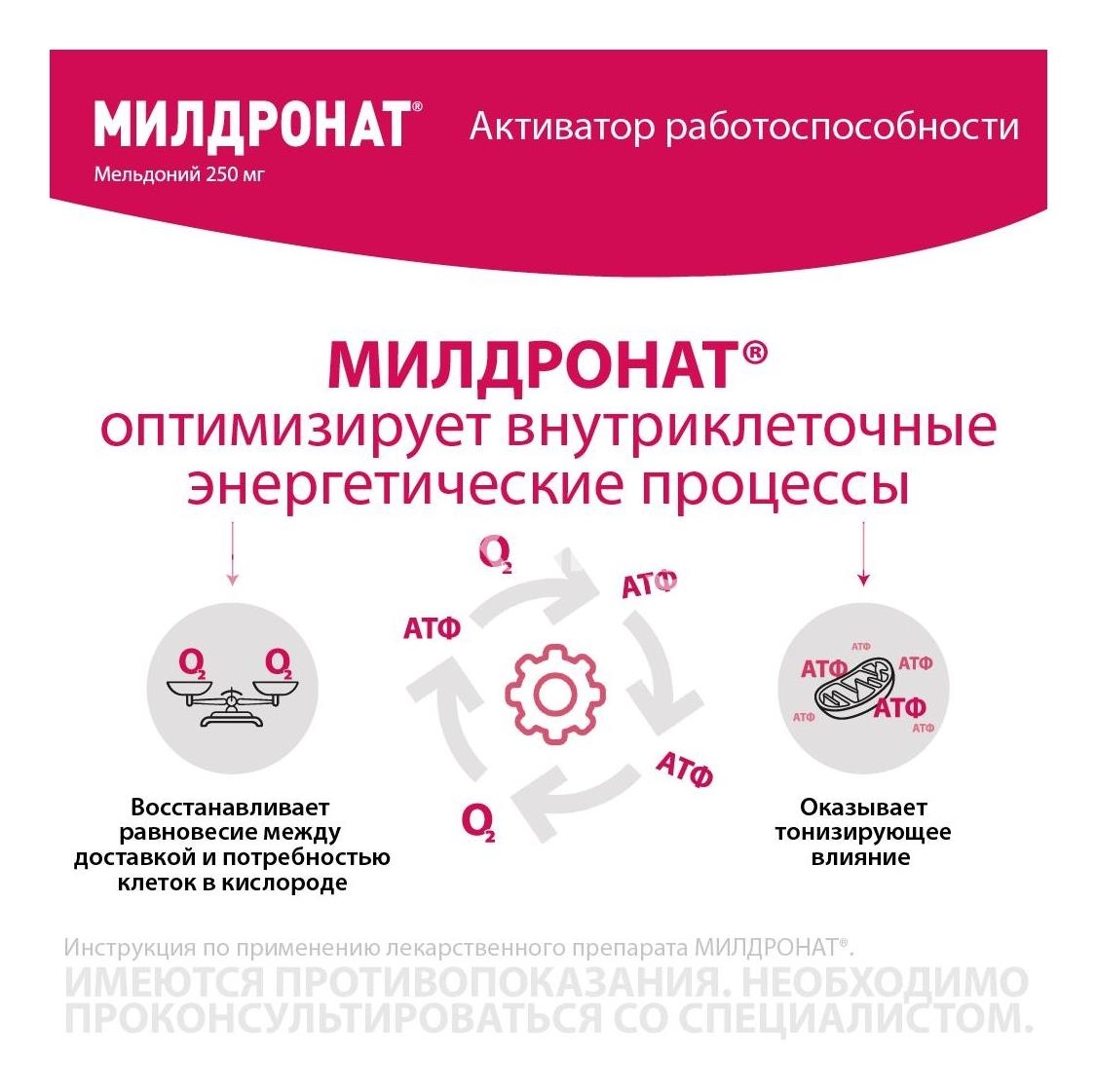 Милдронат 250мг. 40шт. капсулы Милдронат 250мг. 40шт. капсулы - 4