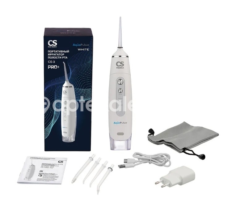 Сиэс медика портативный ирригатор полости рта cs medica aquapulsar cs - 3 pro + white (белый) Сиэс медика портативный ирригатор полости рта cs medica aquapulsar cs - 3 pro + white (белый) - 2