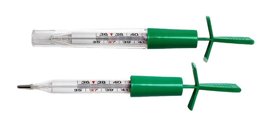 Термометр медицинский  б/ртутный пластиковый футляр Термометр медицинский  б/ртутный пластиковый футляр - 2