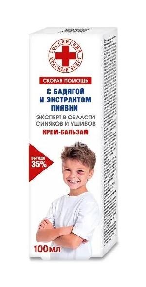 Изображение Скорая помощь крем - бальзам от синяков и ушибов 100мл СКОРАЯ ПОМОЩЬ КРЕМ - БАЛЬЗАМ ОТ СИНЯКОВ И УШИБОВ 100МЛ ФОРА-ФАРМ ООО