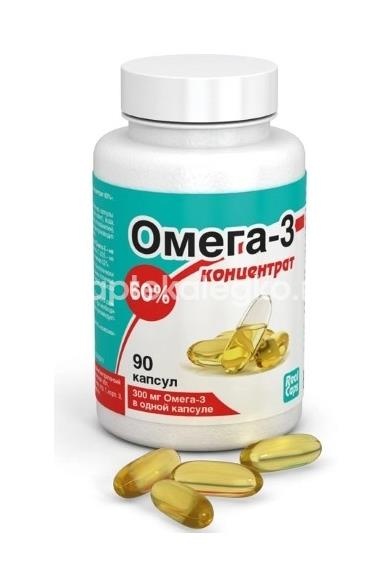 Омега-3 60% 500мг.концентрат 90 шт капсулы Омега-3 60% 500мг.концентрат 90 шт капсулы - 1