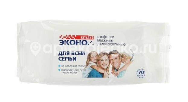 Смарт эконом салфетки влажные №70 Смарт эконом салфетки влажные №70 - 1