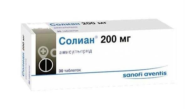 Солиан 200мг. №30 таб. п/о Солиан 200мг. №30 таб. п/о - 2