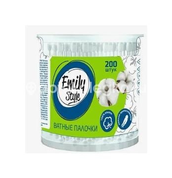 Изображение Emily style ватные палочки 200шт банка Emily Style ватные палочки 200шт банка