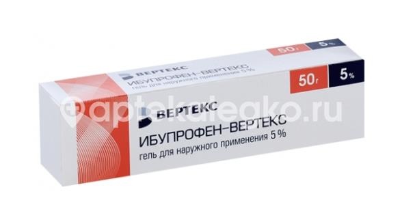 Ибупрофен-верте 5% 1шт. гель для наружного применения 50г. Ибупрофен-верте 5% 1шт. гель для наружного применения 50г. - 4