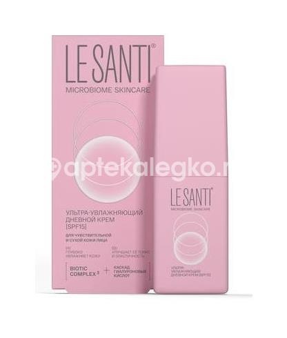 Изображение Le santi (ле санти) крем ультра увлажняющий дневной spf 15 40 мл LE SANTI (ЛЕ САНТИ) КРЕМ УЛЬТРА УВЛАЖНЯЮЩИЙ ДНЕВНОЙ SPF 15 40 МЛ  ВЕРТЕКС