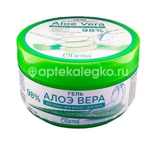 Эльфарма гель алоэ - вера 200мл. Эльфарма гель алоэ - вера 200мл. - 1