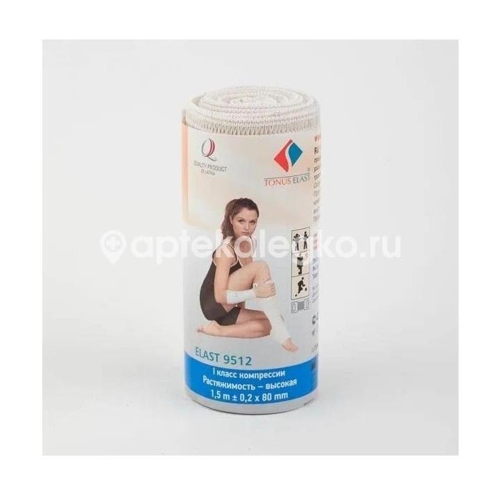 Медитек бинт эласт. вр 8х150см застежка Медитек бинт эласт. вр 8х150см застежка - 1