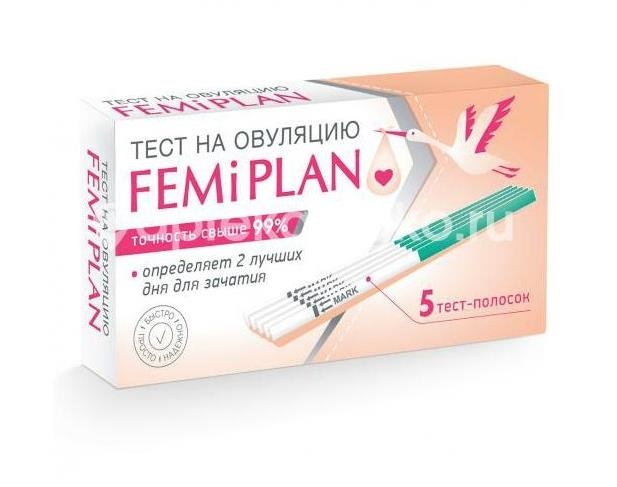 Изображение Femiplan тест на овуляцию 5шт /фемиплан/ Femiplan тест на овуляцию 5шт /Фемиплан/ ФАРМЛАЙН ЛИМИТЕД