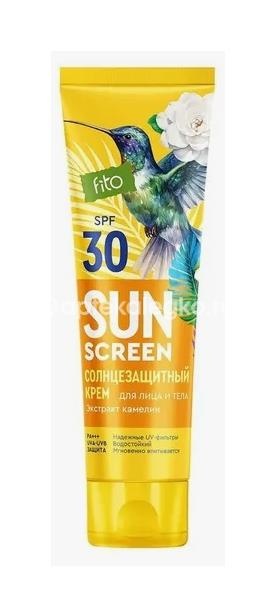 Фитокосметик солнцезащитный крем для лица и тела spf30+75мл Фитокосметик солнцезащитный крем для лица и тела spf30+75мл - 1