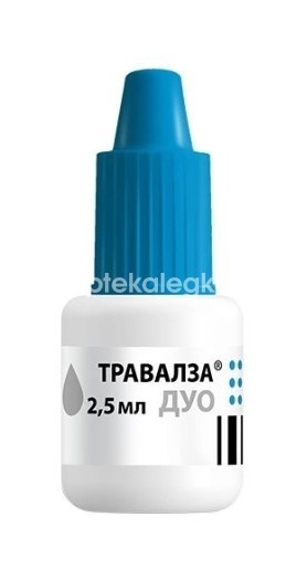 Травалза дуо 5мг./мл. + 0,04мг./мл. капли глазные 2,5мл. флакон - капельница Травалза дуо 5мг./мл. + 0,04мг./мл. капли глазные 2,5мл. флакон - капельница - 3