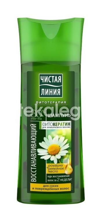 Чистая линия шампунь ромашка восст. 250мл. Чистая линия шампунь ромашка восст. 250мл. - 1
