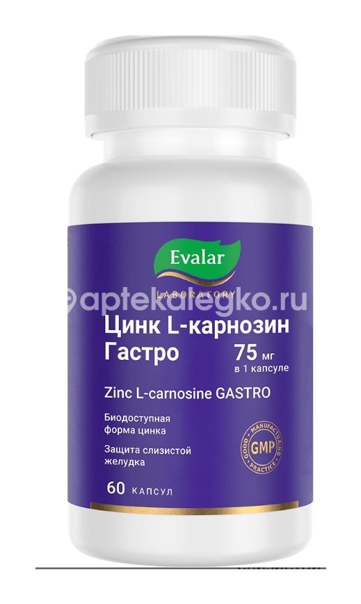 Цинк l-карнозин гастро 60шт. капсулы Цинк l-карнозин гастро 60шт. капсулы - 1