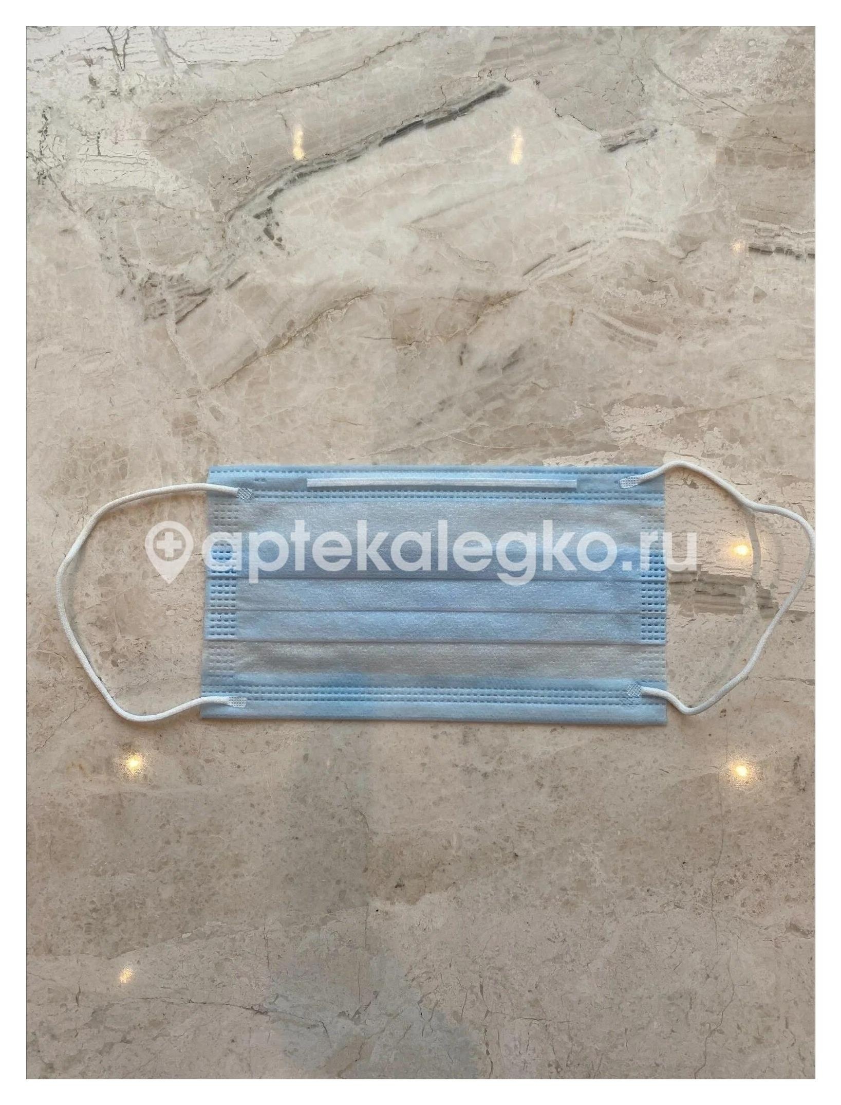 Маска мед. трехслойная (3 - х) на резинке №10 Маска мед. трехслойная (3 - х) на резинке №10 - 2