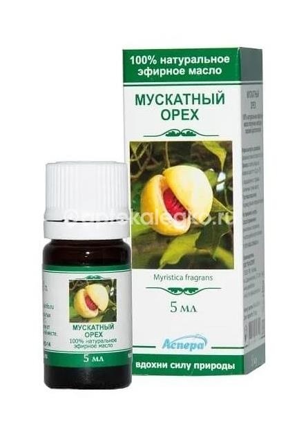 Изображение Аспера масло мускатный орех 5мл. эфирное и/у АСПЕРА МАСЛО МУСКАТНЫЙ ОРЕХ 5МЛ. ЭФИРНОЕ И/У АСПЕРА ООО