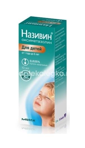 Називин 0,025% капли назальные 10мл. флакон-капельница Називин 0,025% капли назальные 10мл. флакон-капельница - 2
