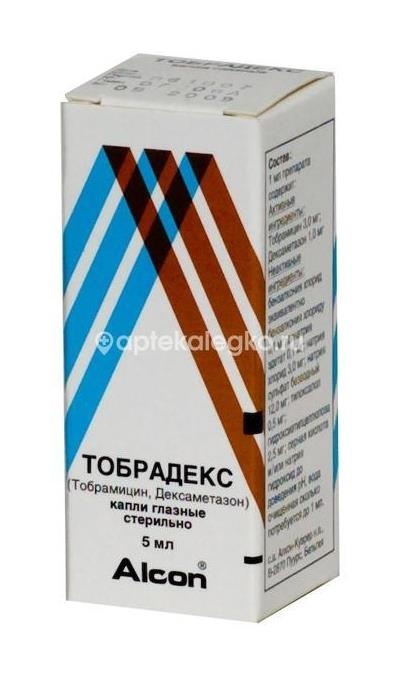 Изображение Тобрадекс 1шт. капли глазные 5мл Тобрадекс 1шт. капли глазные 5мл АЛКОН Куврер н.в. (ALCON )