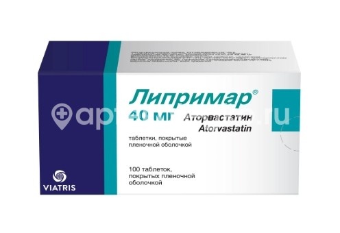 Липримар 40мг. таблетки покрытые пленочной оболочкой 100 шт. Липримар 40мг. таблетки покрытые пленочной оболочкой 100 шт. - 1