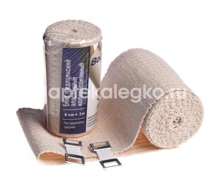 Балтик медикал бинт эластичный средней растяжимости 8см х 1м Балтик медикал бинт эластичный средней растяжимости 8см х 1м - 2