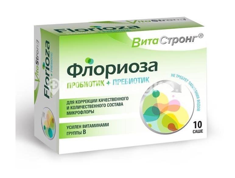 Флориоза витастронг 10шт. порошок 1,7г. саше Флориоза витастронг 10шт. порошок 1,7г. саше - 1