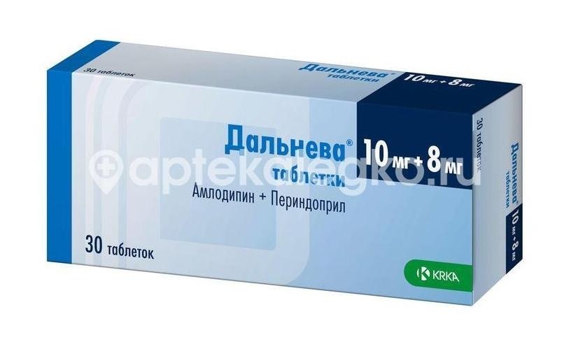 Дальнева 10мг. + 8мг. 30шт. таблетки Дальнева 10мг. + 8мг. 30шт. таблетки - 2